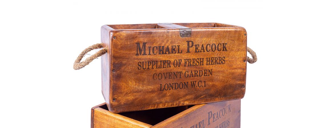 Set of 3 Rectangular Fish Boxes - Michael Peacock